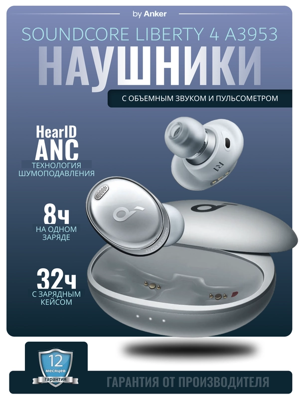 Беспроводные наушники SOUNDCORE Liberty 3 Pro