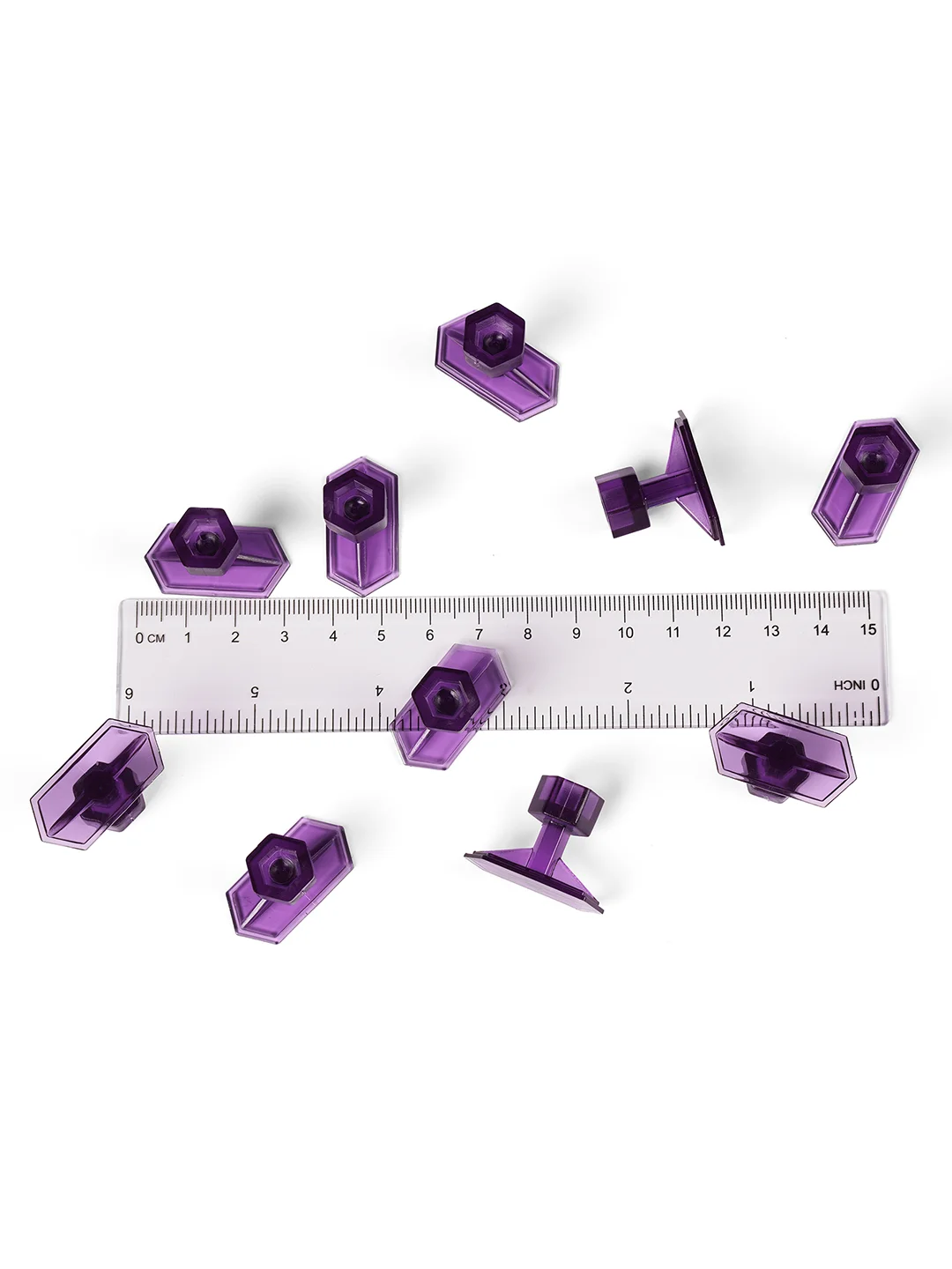 Клеевые адаптеры (грибки) PDR Hexagon все размеры, 30 шт
