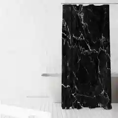 Штора для ванной комнаты Ridberg Marble 180 x 200 см (Black)