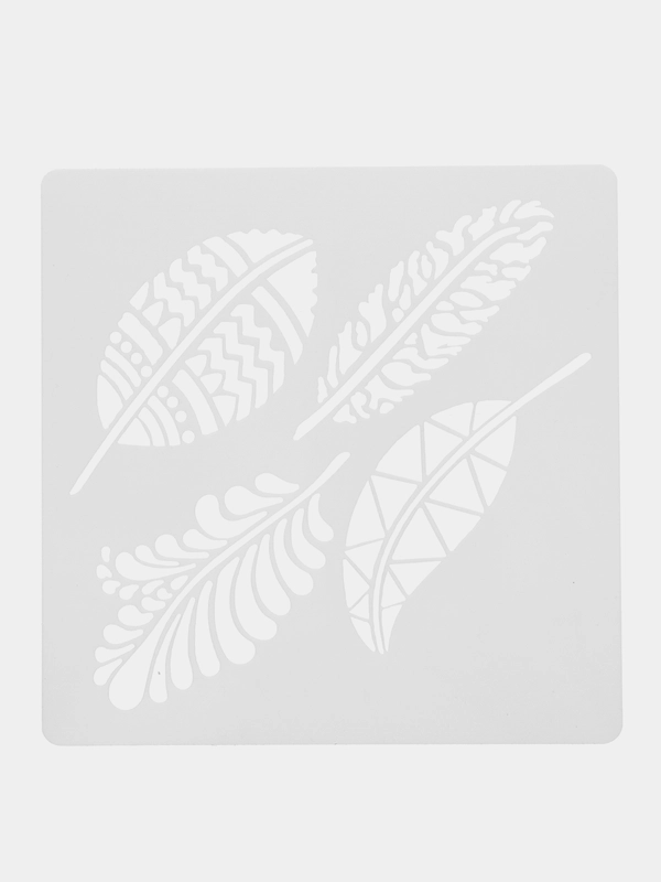 Трафарет пластик "Листики" 13х13 см