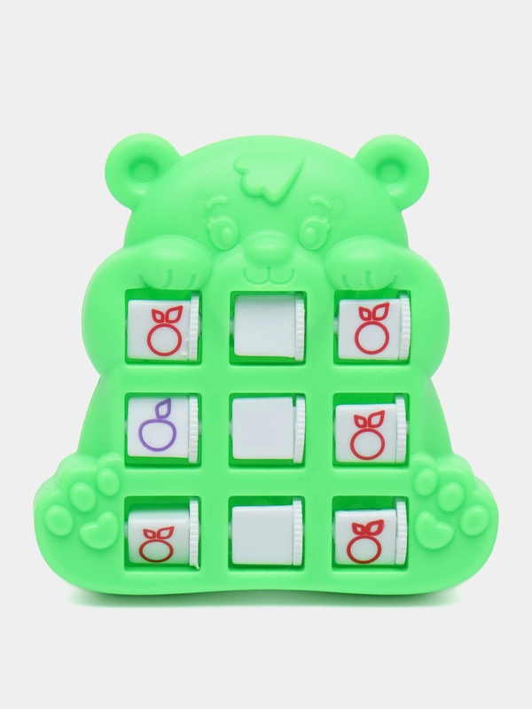 Настольная игра Крестики-нолики. Мишка, цвет Микс, 2 игрока, 5+