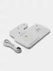 Белый беспроводная зарядка, 3 в 1, для iPhone, iWatch, AirPods, Android