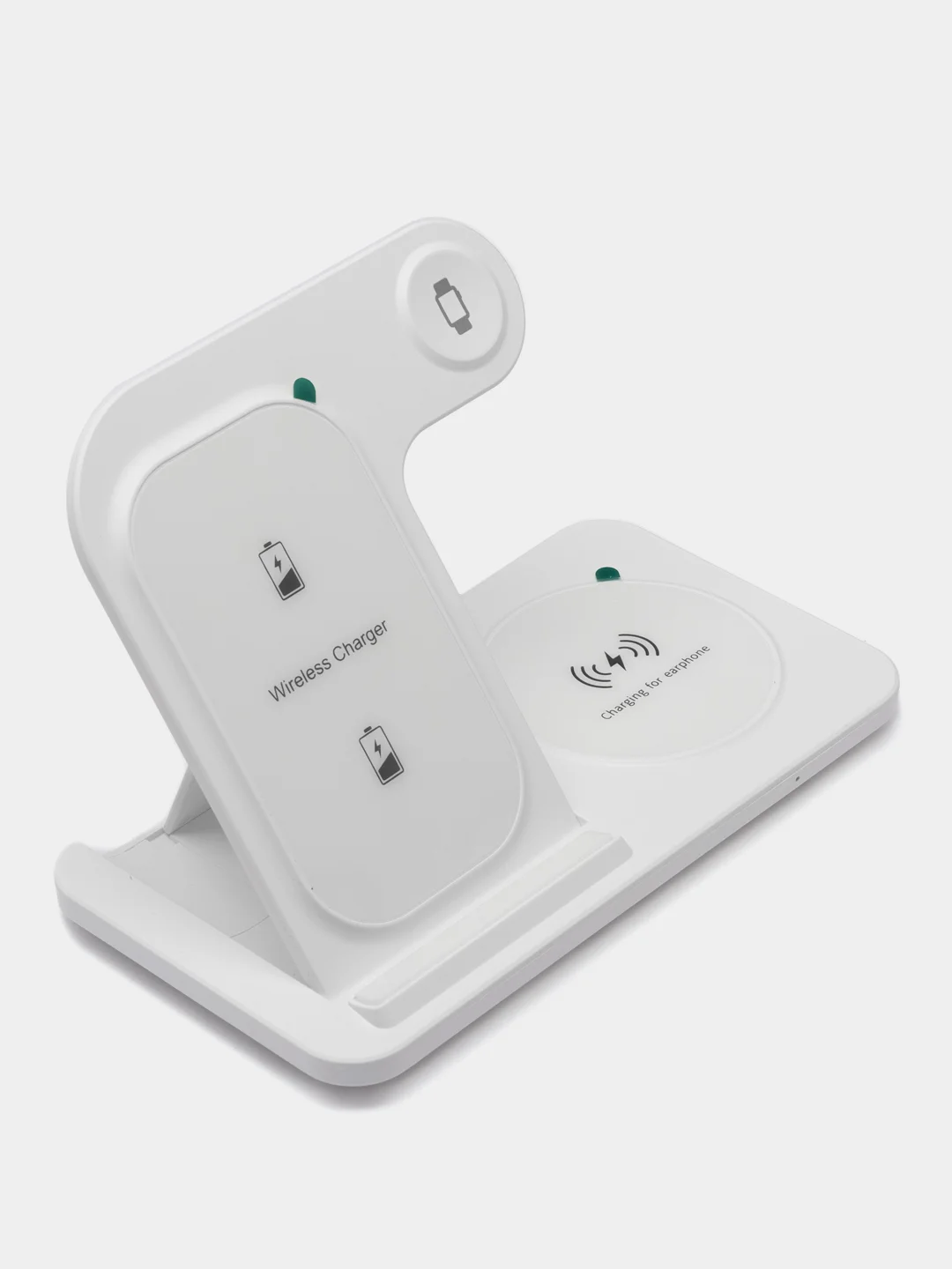 Белый беспроводная зарядка, 3 в 1, для iPhone, iWatch, AirPods, Android