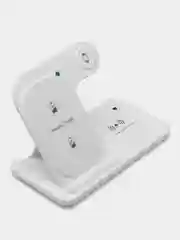 Белый беспроводная зарядка, 3 в 1, для iPhone, iWatch, AirPods, Android