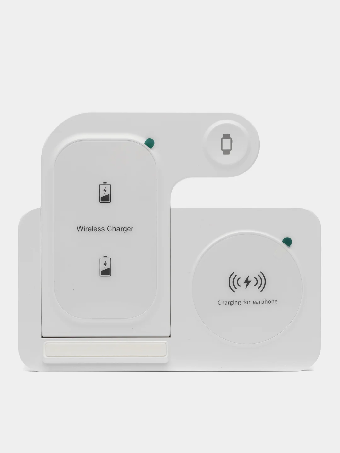 Белый беспроводная зарядка, 3 в 1, для iPhone, iWatch, AirPods, Android