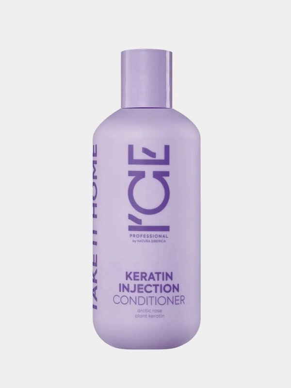 Кератиновый кондиционер для повреждённых волос ICE Take It Home Keratin Injection, 250 мл
