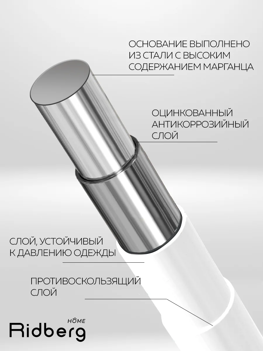 Набор вешалок, вешалки плечики для хранения верхней одежды, Ridberg