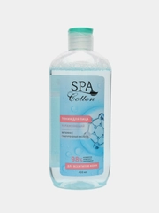 Тоник для лица увлажняющий SPA спа Cotton, 400 мл для всех типов кожи/Подарок на новый год