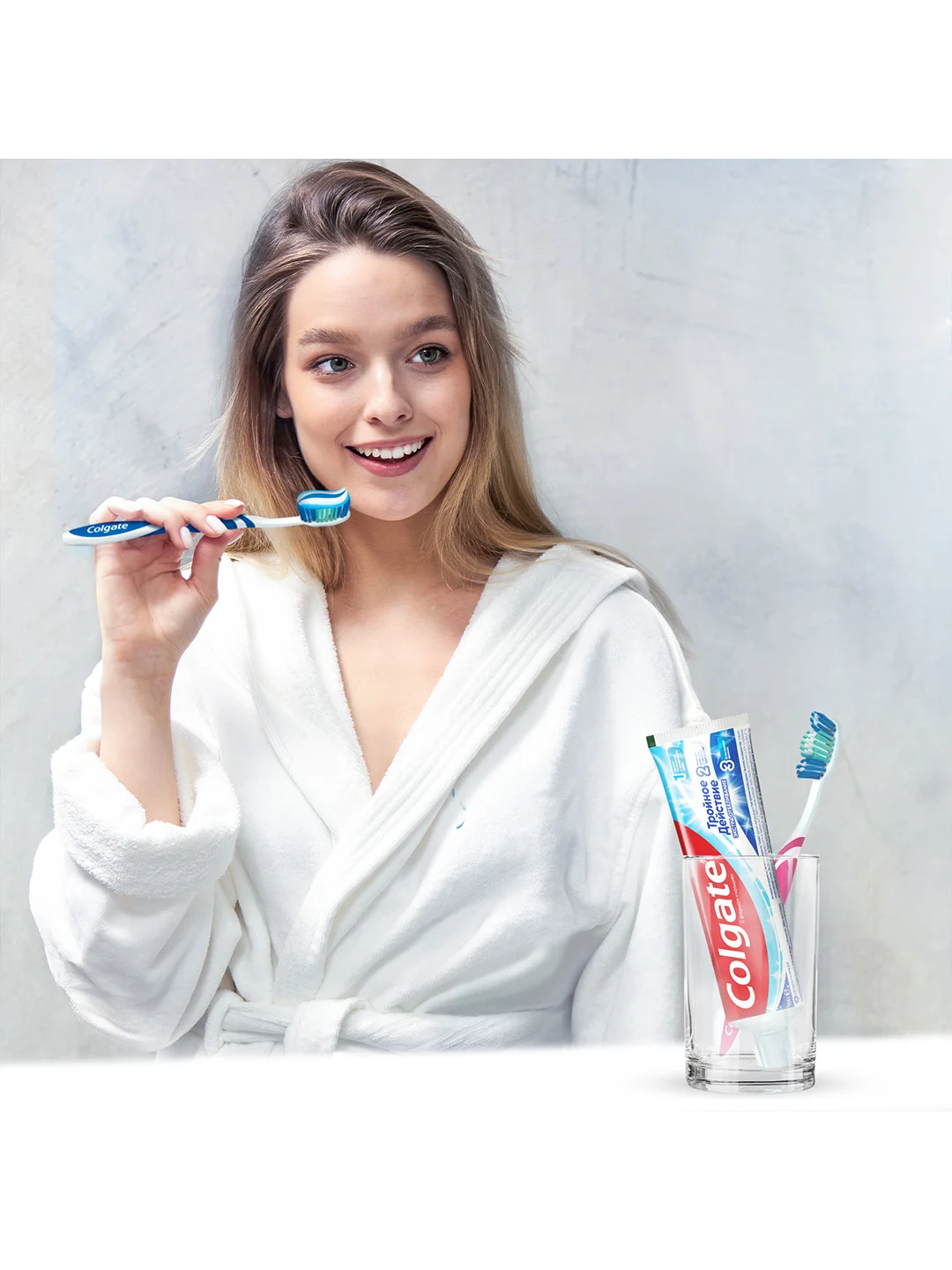 Зубная паста Colgate Тройное действие, Экстра отбеливание, 100 мл, 4 шт