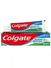 Зубная паста Colgate Тройное действие, Натуральная мята, для защиты от кариеса, 100 мл, 4 шт