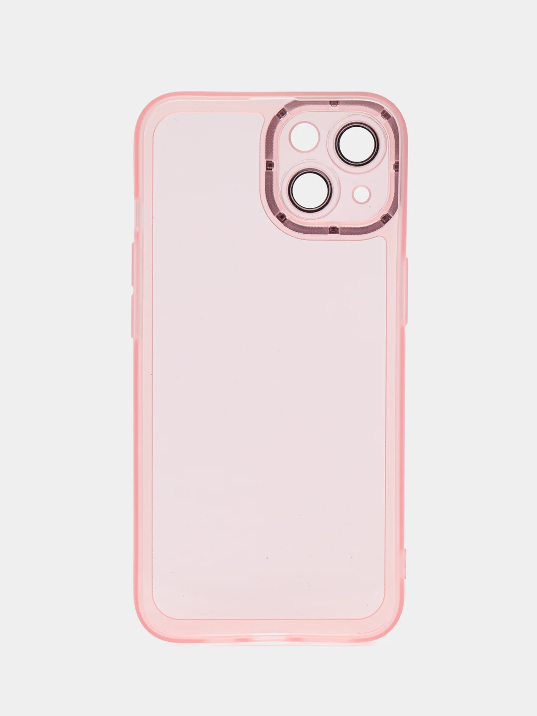 Розовый чехол для телефона iPhone, прозрачный, цветной, 12, 13, 14, 15, 15 Pro