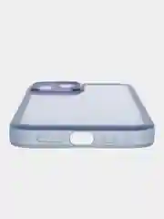 Синий чехол для телефона iPhone, прозрачный, цветной, 12, 13, 14, 15, 15 Pro