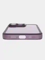 Фиолетовый чехол для телефона iPhone, прозрачный, цветной, 12, 13, 14, 15, 15 Pro