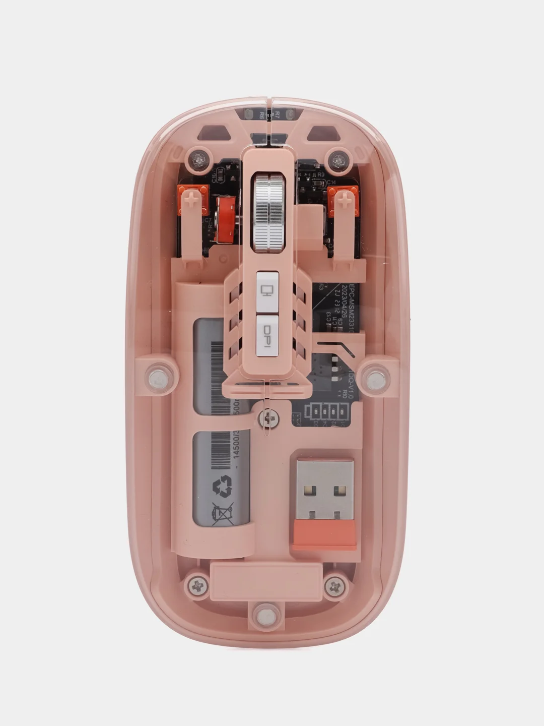 Розовый беспроводная мышь, прозрачная, бесшумная, с Bluetooth, аккумуляторная компьютерная