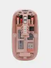 Розовый беспроводная мышь, прозрачная, бесшумная, с Bluetooth, аккумуляторная компьютерная