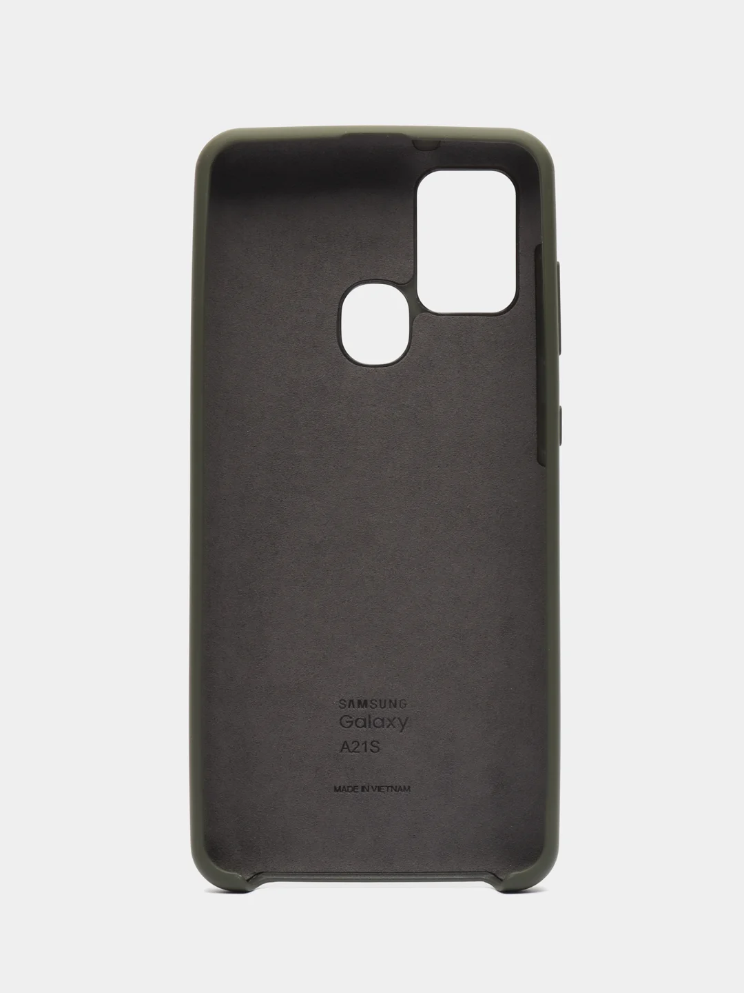 Зелёный хаки защитный силиконовый чехол Silikone Cover для Samsung A21S