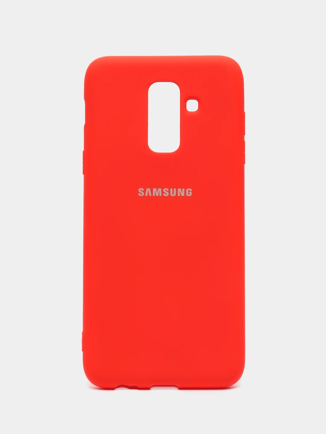Алый защитный силиконовый чехол Silikone Cover для Samsung A6 PLUS