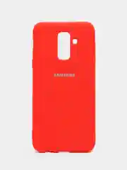 Алый защитный силиконовый чехол Silikone Cover для Samsung A6 PLUS