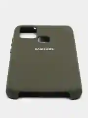 Зелёный хаки защитный силиконовый чехол Silikone Cover для Samsung A21S