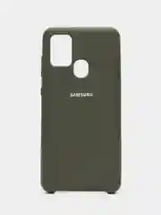 Зелёный хаки защитный силиконовый чехол Silikone Cover для Samsung A21S