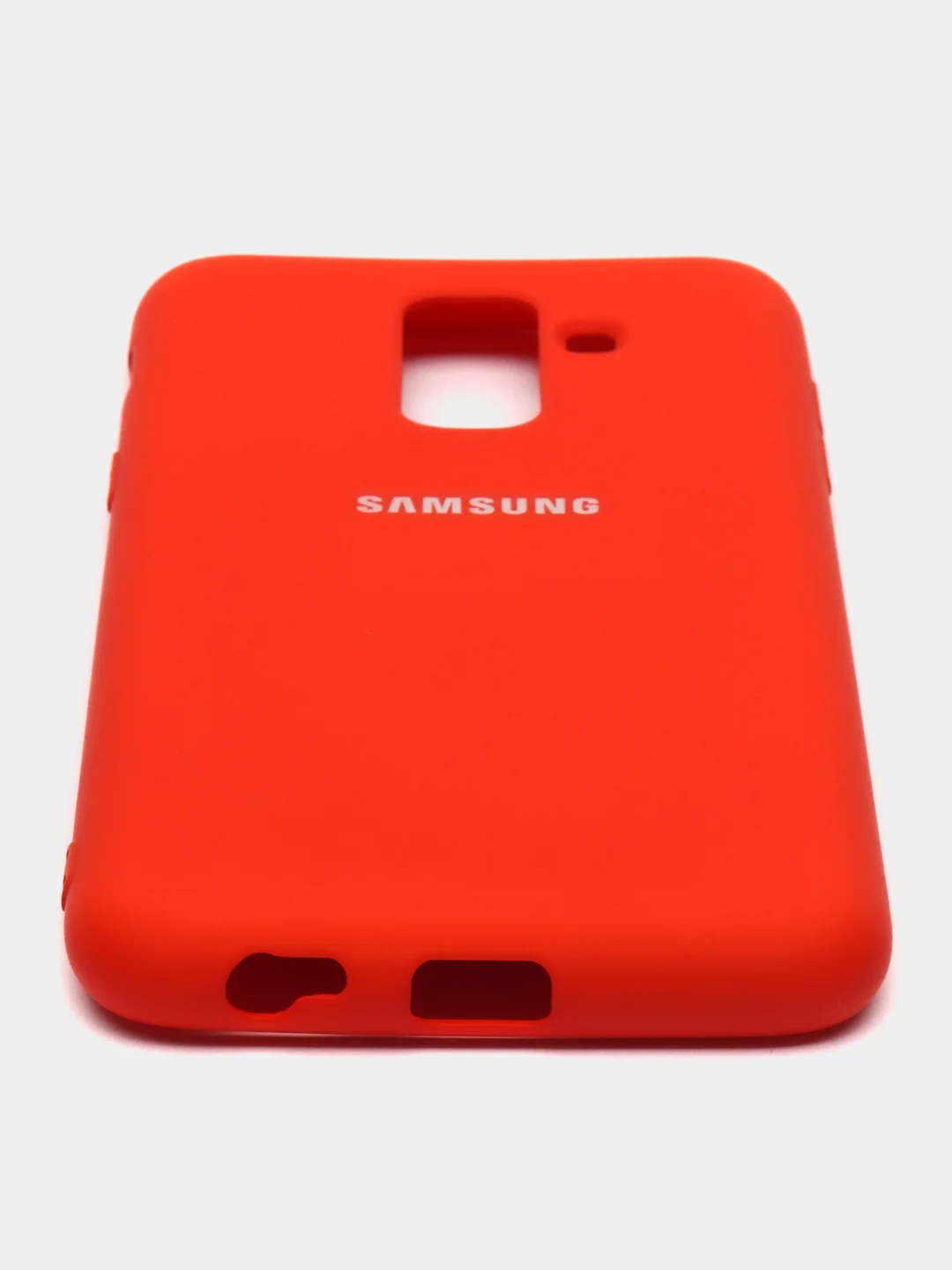 Алый защитный силиконовый чехол Silikone Cover для Samsung A6 PLUS