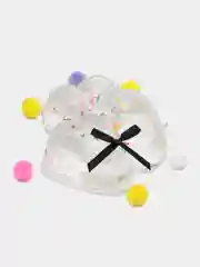 Прозрачный сквиш Лапа, лапка кошачья, антистресс, игрушка мялка жмялка, тянучка ярких цветов с блёстками