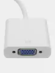 Белый переходник адаптер HDMI на VGA, для подключения компьютера, монитора и видеокарты