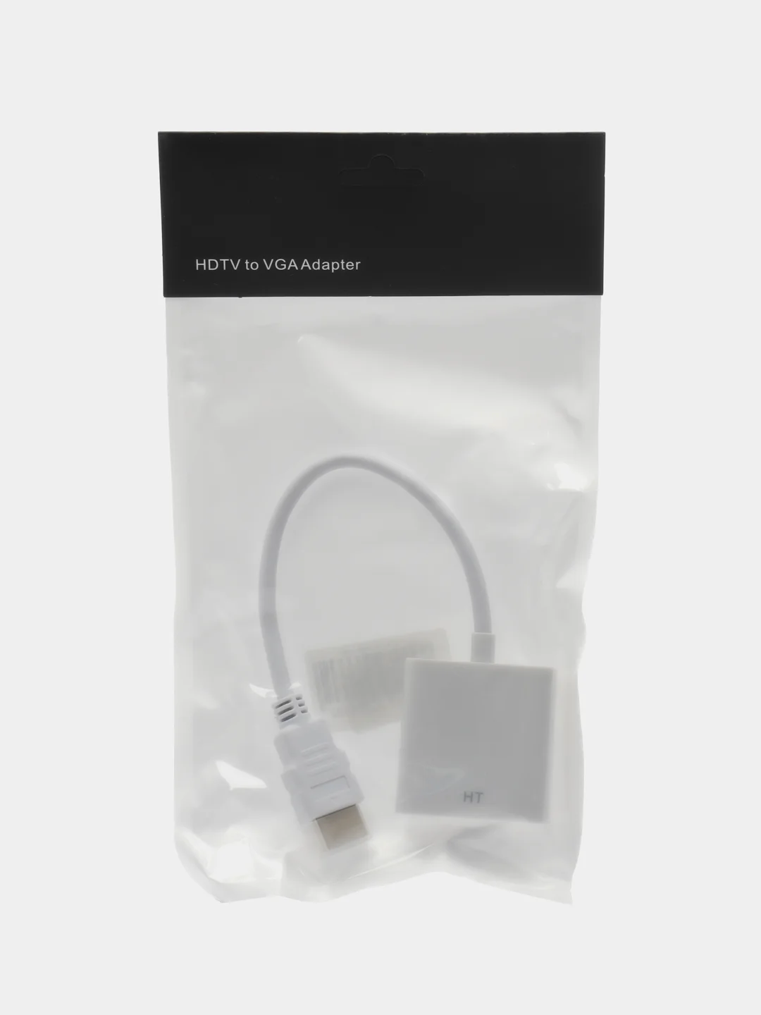 Белый переходник адаптер HDMI на VGA, для подключения компьютера, монитора и видеокарты