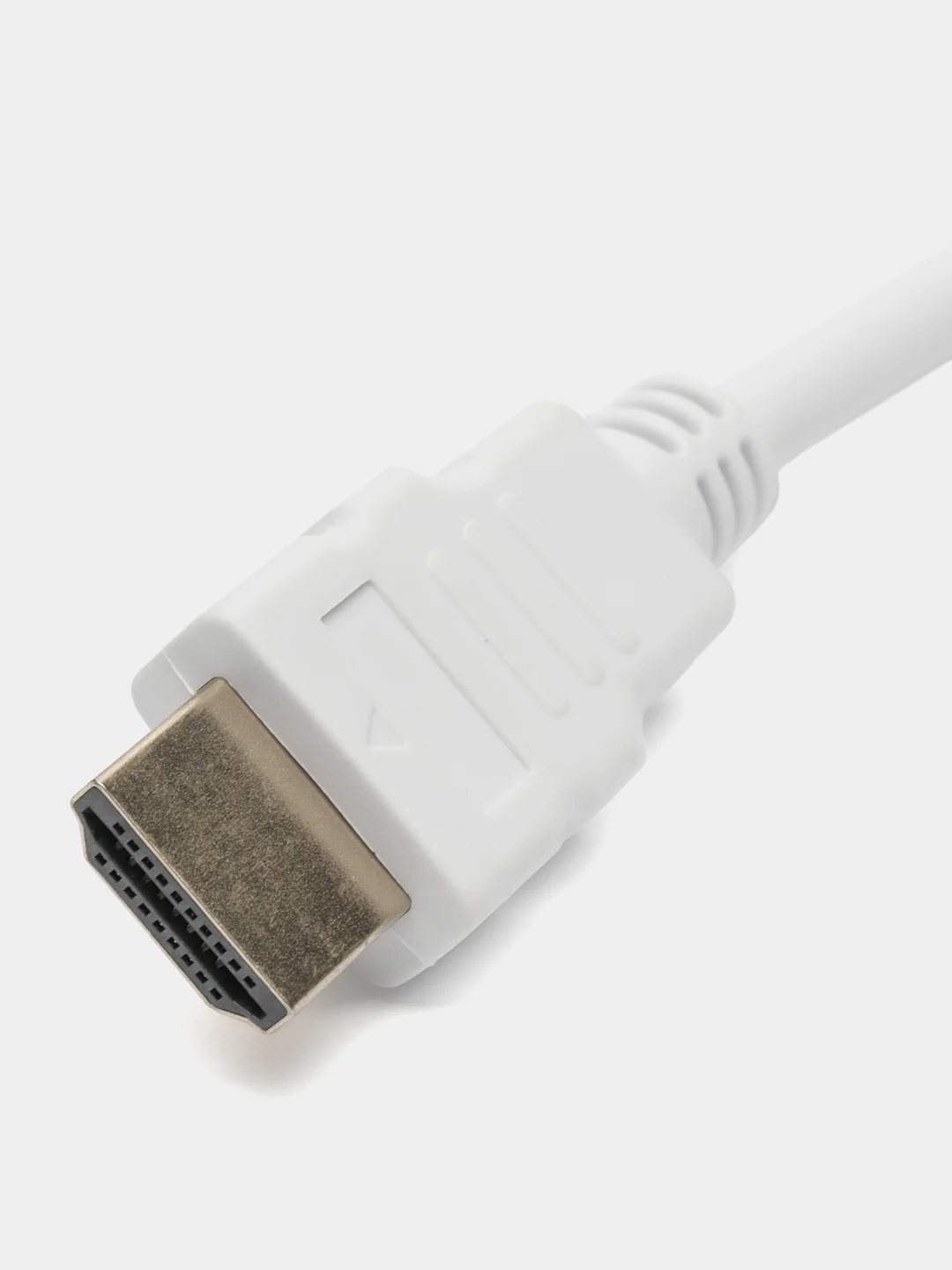 Белый переходник адаптер HDMI на VGA, для подключения компьютера, монитора и видеокарты