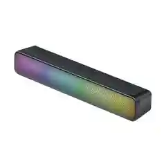 Черный саундбар с подсветкой RGB и Bluetooth, колонка портативная для компьютера, телевизора