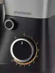 Миксер планетарный Starwind SPM2251, 1500Вт, черный/серебристый