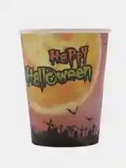 Разноцветный стакан бумажный на хэллоуин Halloween party, 250 мл, 6 шт