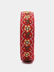 Лента жаккардовая, тесьма декоративная, народные мотивы, 1,7 см ,2,4 см, от 1 м