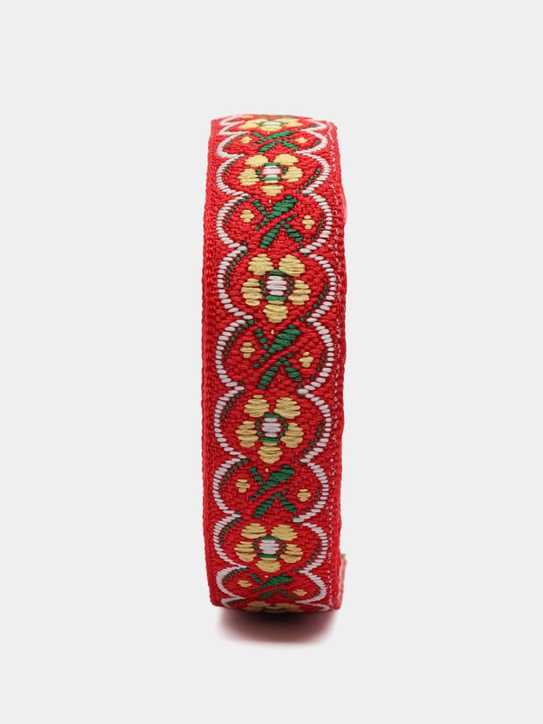 Лента жаккардовая, тесьма декоративная, народные мотивы, 1,7 см ,2,4 см, от 1 м