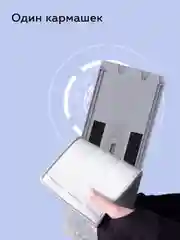 Тряпка для швабры, насадка на швабру с отжимои и ведром Ridberg Scrape Mop Small