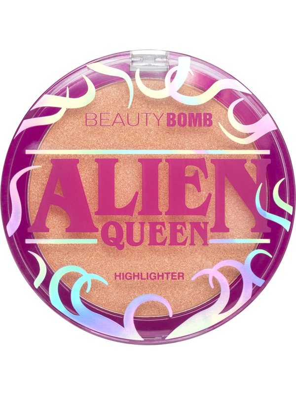 Хайлайтер Beauty Bomb Alien Queen, тон 01 - персиковый с золотистым сиянием, 6 г
