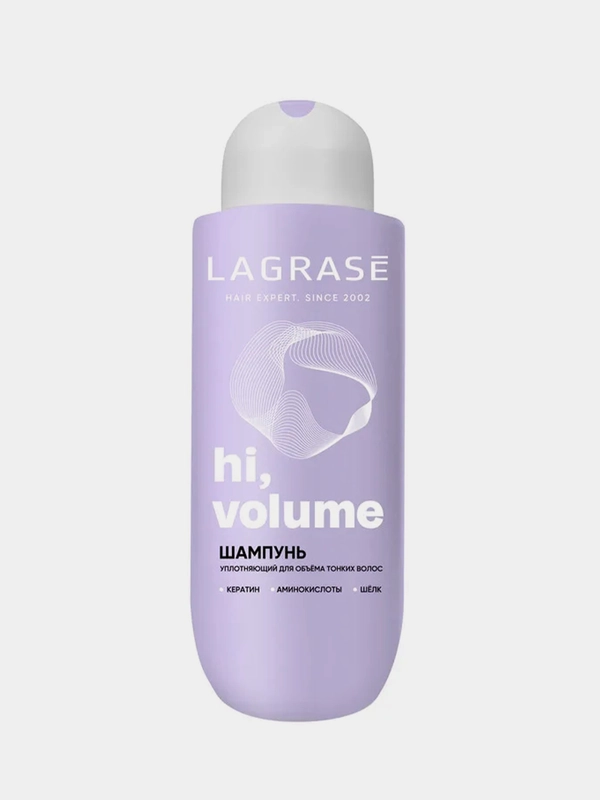 Шампунь для тонких волос LaGrase "HI, VOLUME", уплотняющий, 500мл