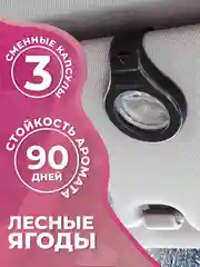 Розовый ароматизатор для автомобиля, с двумя сменными капсулами