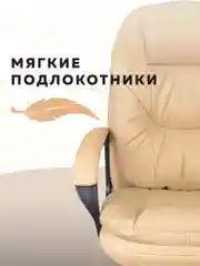 Кресло компьютерное для руководителя Бюрократ CH 668, эко-кожа