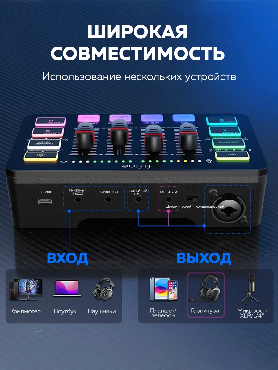 Микшер Fifine mixer SC3