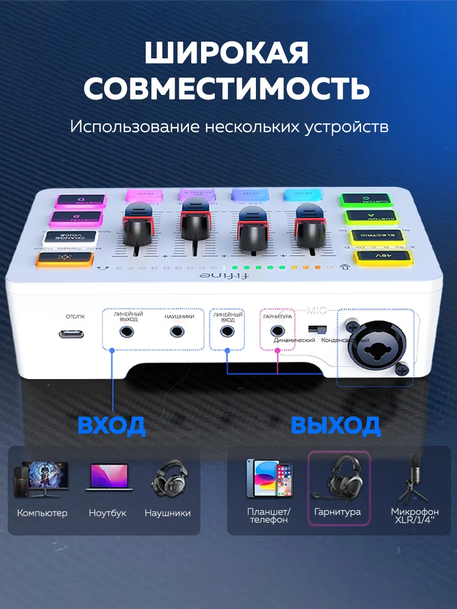Микшер Fifine mixer SC3