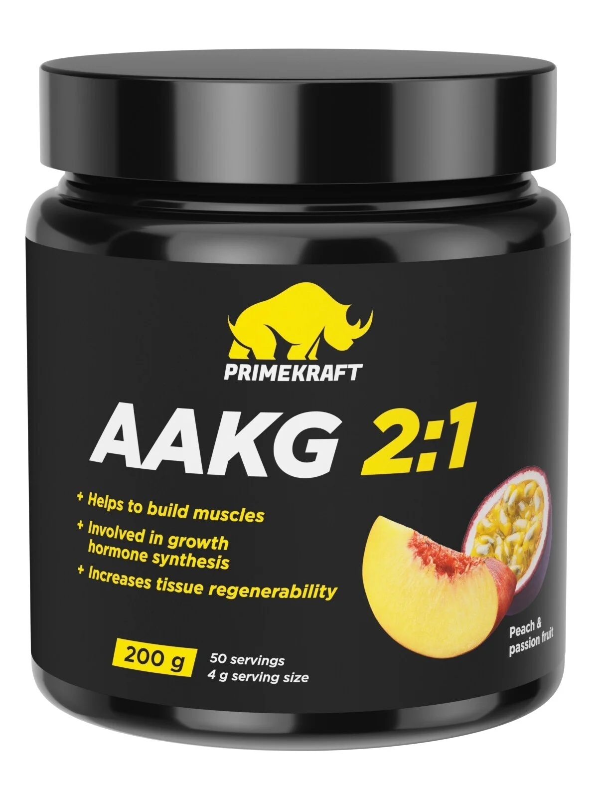 Аргинин PRIMEKRAFT AAKG 2:1, 200 г, 50 порций