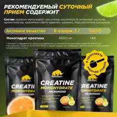 Микронизированный Креатин Моногидрат PRIMEKRAFT Creatine Monohydrate Micronized, 500 г