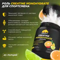 Креатин Моногидрат PRIMEKRAFT Creatine Monohydrate Micronized со вкусом Кола банка 200 гр