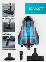 Пылесос SCARLETT SC-VC80C377, 2200 Вт, циклон, синий