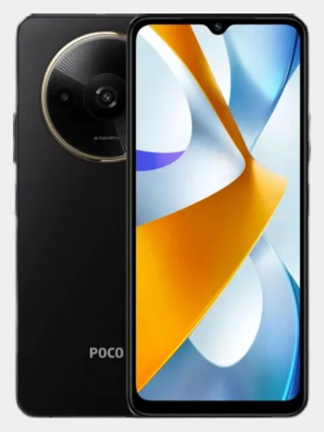 Черный смартфон POCO C61 4+4 / 128 GB