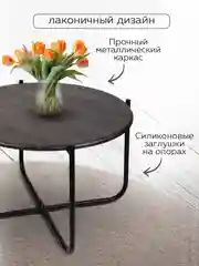 Стол журнальный Nika Haushalt HHST (Дуб дымчатый)