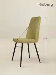 Салатовый стул для кухни Ridberg SIMPLE, рогожка.