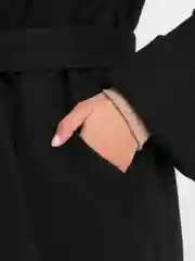 Черный пальто женское, демисезон