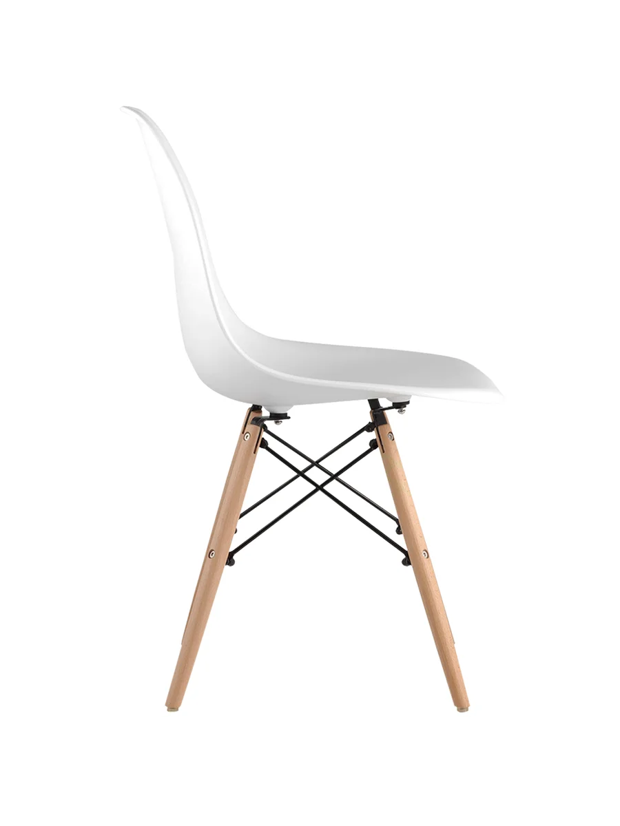 Белый стулья для кухни RIDBERG Style DSW EAMES, обеденные для кухни, столовой, гостиной